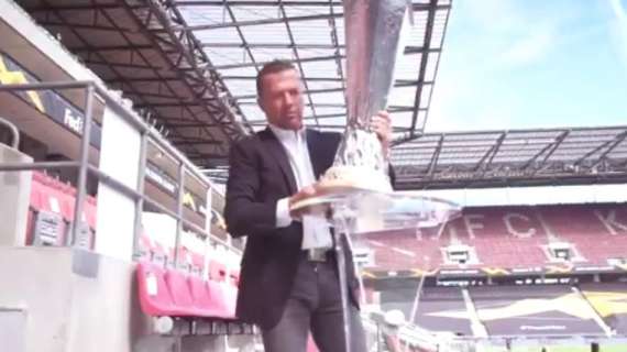 VIDEO - Colonia, tutto pronto per la finale di Europa League: Matthäus porta il trofeo