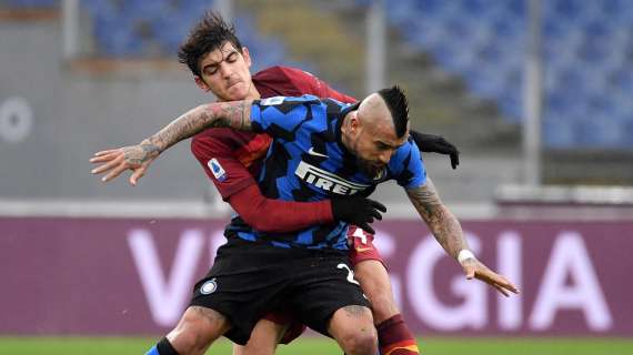 CdS - Darmian e Vidal acciaccati dopo Roma-Inter: oggi verranno rivalutati in vista della Coppa Italia