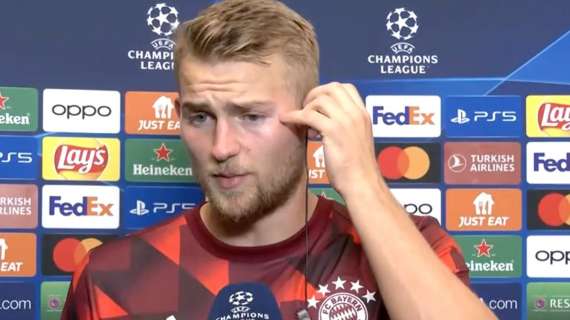 Bayern, De Ligt: "Inter squadra sempre molto forte. Lukaku? Importante per il loro gioco"