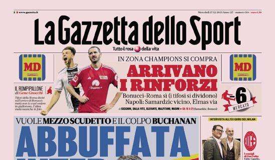 Prima GdS - Abbuffata Inter, vuole mezzo Scudetto e il colpo Buchanan