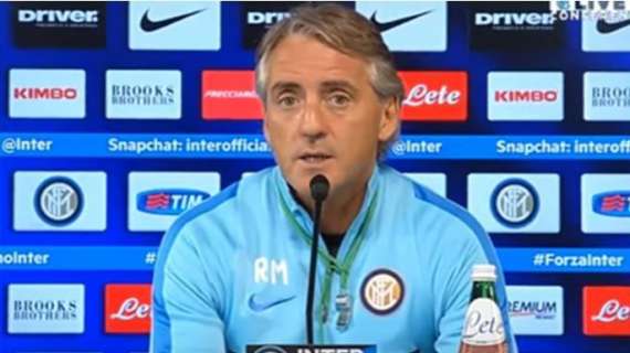 Roma-Inter: domani conferenza di Mancini (ore 11.15)