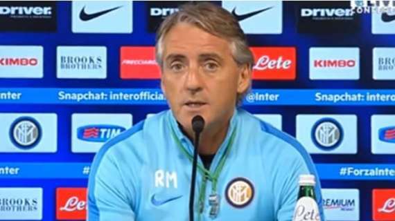 Mancini: "Perisic resta ed Eder sarà decisivo. Icardi migliorerà e Kondogbia..."