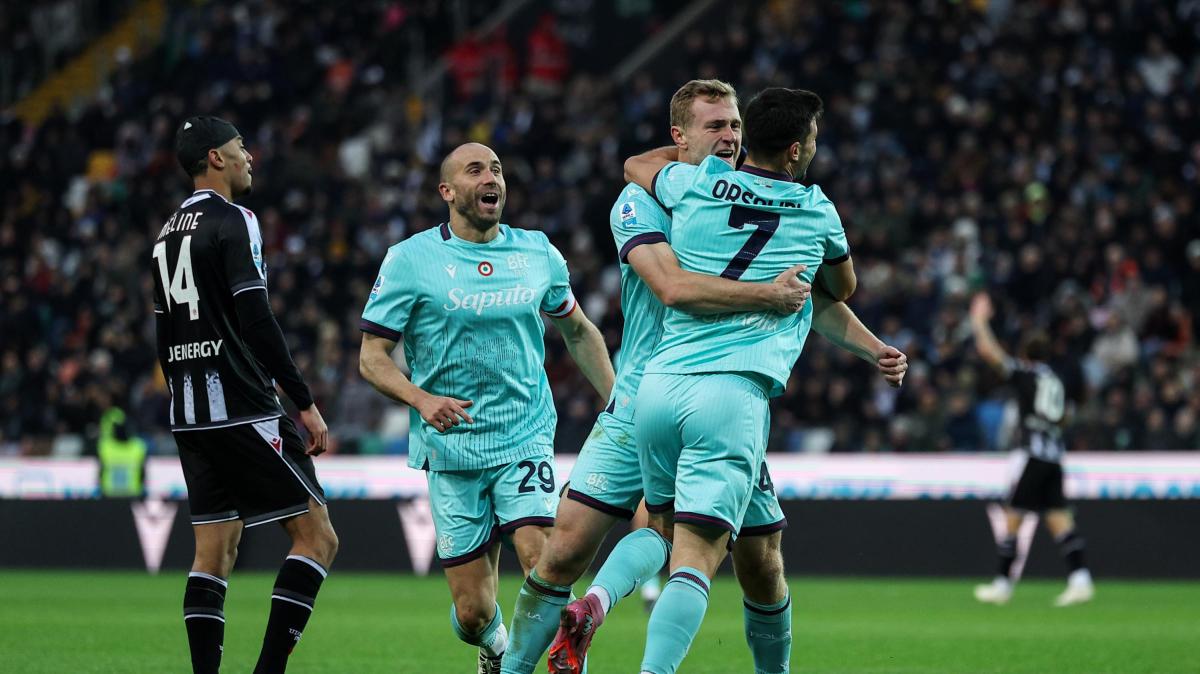 Quanto corre il Bologna: tris esterno, Udinese ko e vetta condivisa. Pari con sei gol tra Cagliari e Genoa