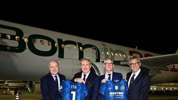 L'Inter battezza ITA Airways: in volo per Roma con la nuova compagnia