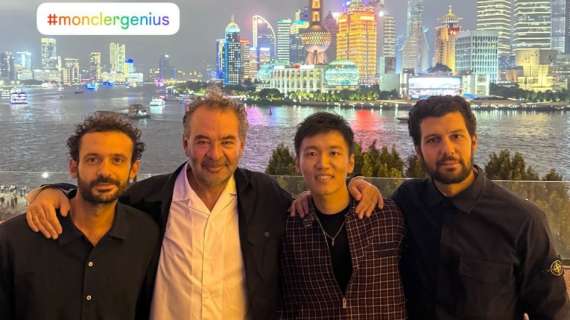 Zhang non dimentica gli affetti milanesi. Reunion a Shanghai con il CEO di Moncler e figli