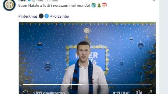 L'Inter augura buon Natale ai tifosi nerazzurri 