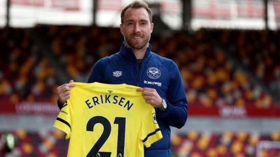 Brentford, Eriksen pronto al ritorno in campo: per lui la maglia numero 21