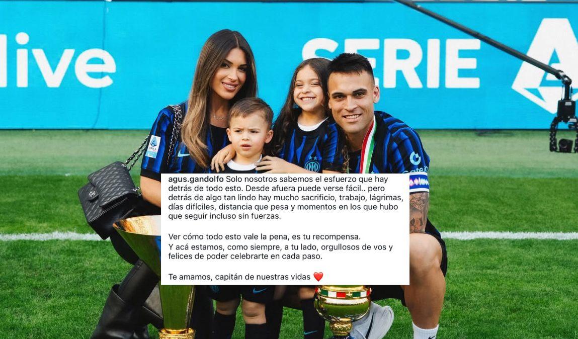 Agustina a Lautaro: "Vedere quanto ne vale la pena, è la tua ricompensa"