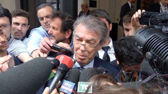 Moratti: "Suning-Mancini, bene andare d'accordo. Candreva ok, Juve forte"