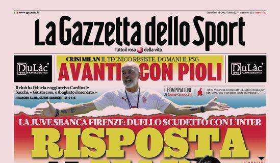 Prima GdS - Risposta alla Max, duello Scudetto con l'Inter. Ma Inzaghi corre più di Conte