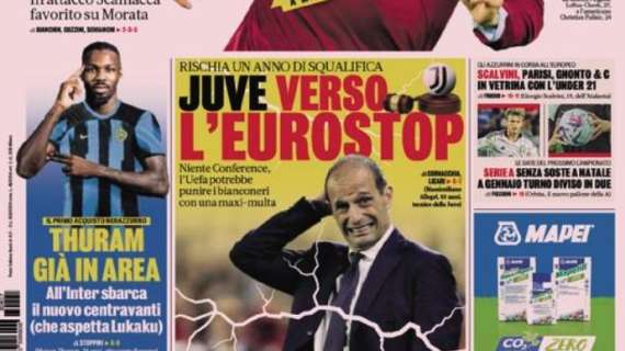 Prima GdS - Thuram già in area: all'Inter sbarca il nuovo centravanti (che aspetta Lukaku)