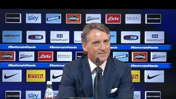 Inter-Lazio, domani alle 12.15 Mancini in conferenza 