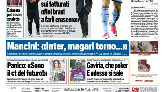 Prima pagina TS - Mancini a sorpresa: "Magari torno"