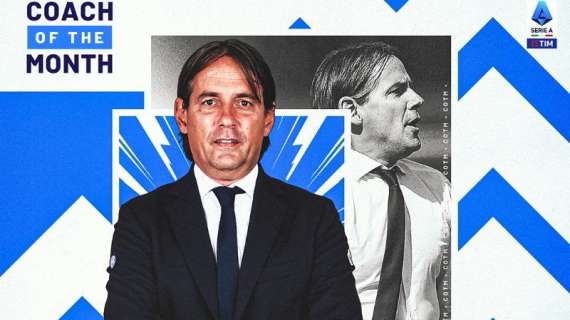 Serie A, Simone Inzaghi coach of the month di ottobre: ritirerà il premio prima di Inter-Frosinone