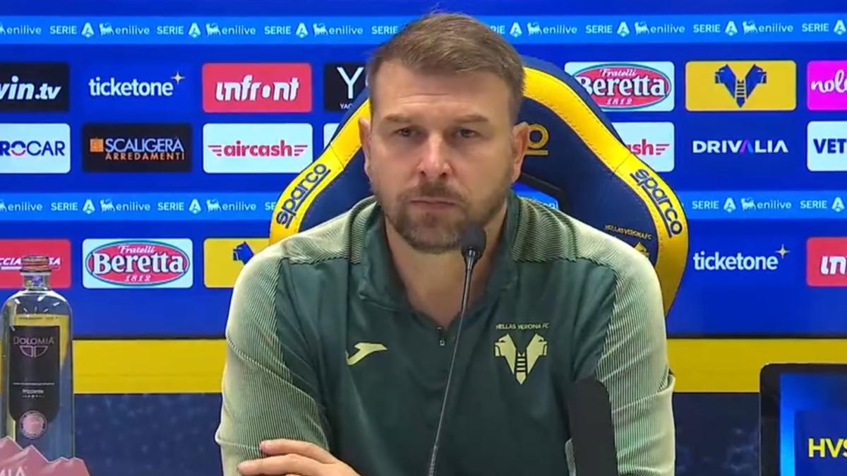 Hellas Verona, Zanetti in conferenza: "Rammaricati per il risultato. Il giallo a Bisseck? Non perdiamo per questo"
