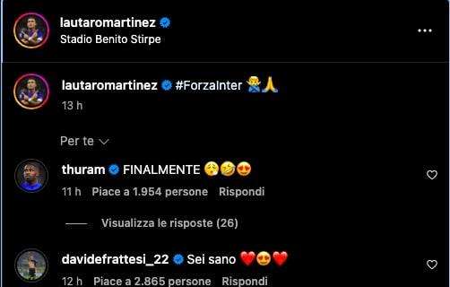 Lautaro rompe il digiuno, i compagni esultano e scherzano: dal "Finalmente" di Thuram al "Sei sano" del 'solito' Frattesi 