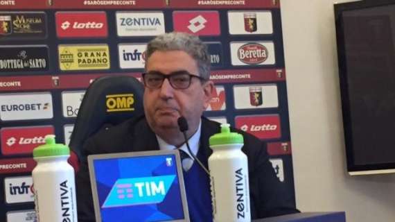 Genoa, Perinetti: "Fiducioso per la gara con l'Inter"