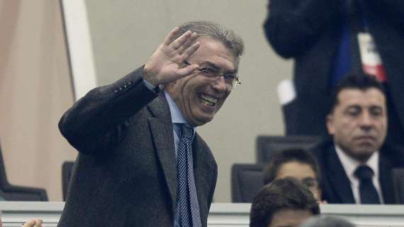 Moratti ieri con la squadra. Ha visto Napoli-Milan