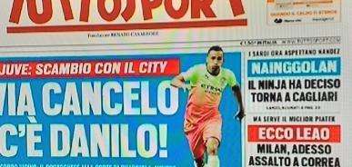 Prima TS - Nainggolan torna a Cagliari. Juve: via Cancelo, c'è Danilo. Mandzukic verso lo United