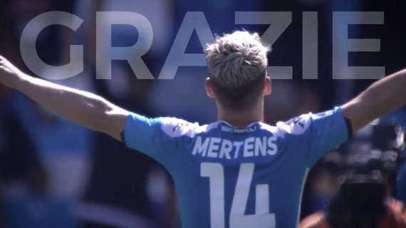VIDEO - Il Napoli saluta Mertens: "Grazie Dries"