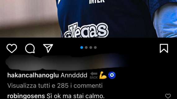 L'Inter sorride, Calhanoglu è tornato: il turco festeggia il rientro sui social. E Gosens lo prende in giro