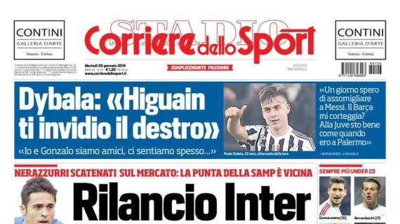 Prime Pagine - Mancini ha deciso: vuole Eder. Guarin e Ranocchia ai saluti, Lavezzi in secondo piano