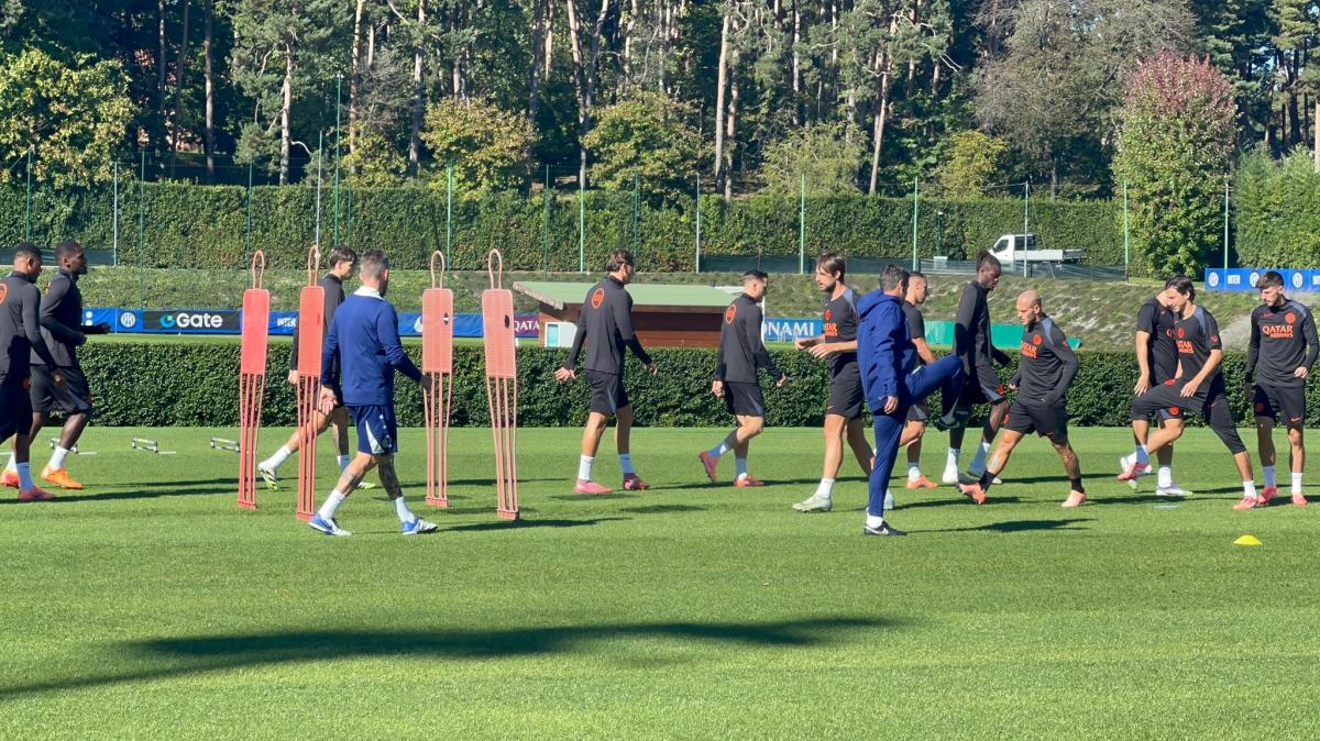 Appiano Gentile, seduta di scarico per il gruppo. A parte solo due giocatori