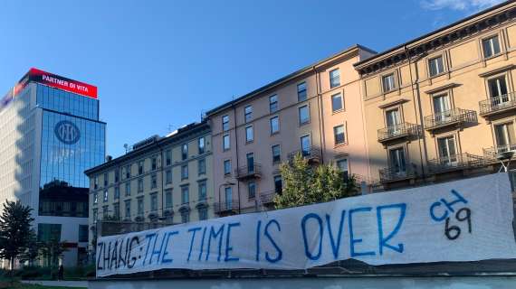 La Curva Nord non ci sta: "Zhang, the time is over"