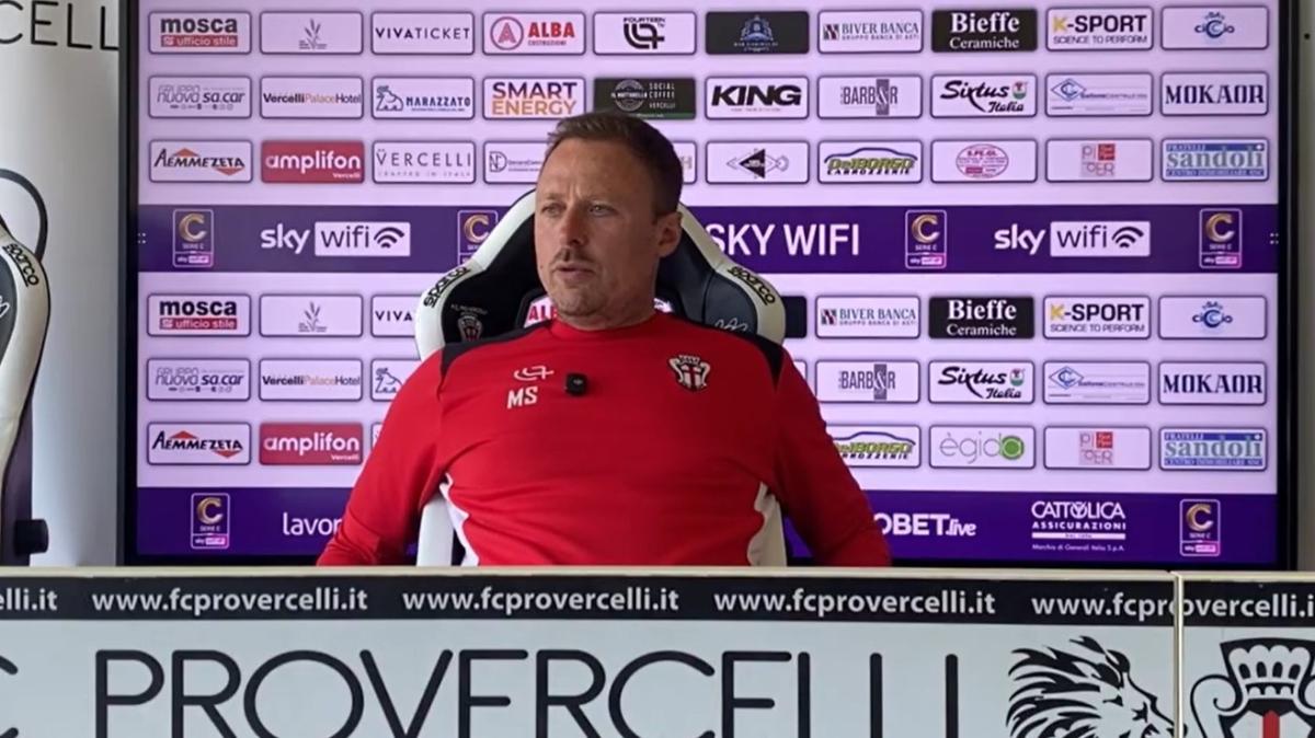 Pro Vercelli, Santoni: "Tra noi e l'Inter U23 contratti imparagonabili. La prima rete un eurogol"