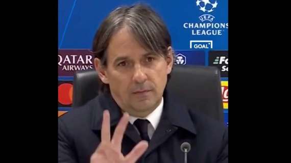 Inzaghi, siparietto in conferenza post-Feyenoord: "Double? No, treble..."