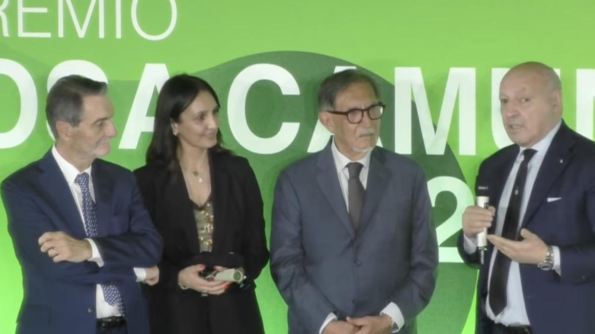 'Rosa Camuna' a Beccalossi, Marotta: "Col calcio ha reso felici tante persone"