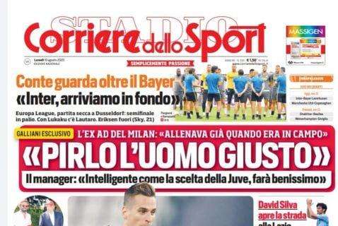 Prima pagina CdS - Conte guarda oltre il Bayer: "Inter, arriviamo in fondo"