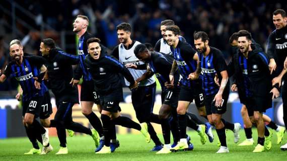 Inter, filotto di 5 vittorie in campionato: non succedeva dal gennaio '17