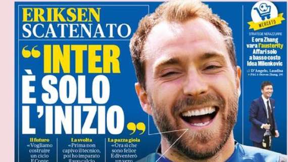 Eriksen scatenato: "Inter, è solo l'inizio. Vogliamo costruire un ciclo, ora sì che sono felice". Idea Milenkovic