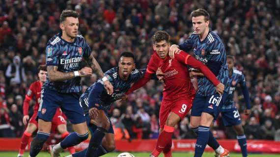 Eurorivali - Il Liverpool non sfonda, l'Arsenal (in 10) resiste: 0-0 ad Anfield