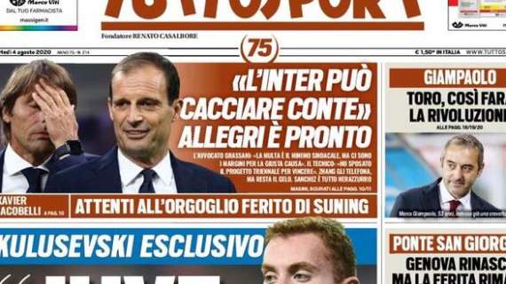 Prima TS - Grassani: "L'Inter può cacciare Conte". Allegri è pronto 