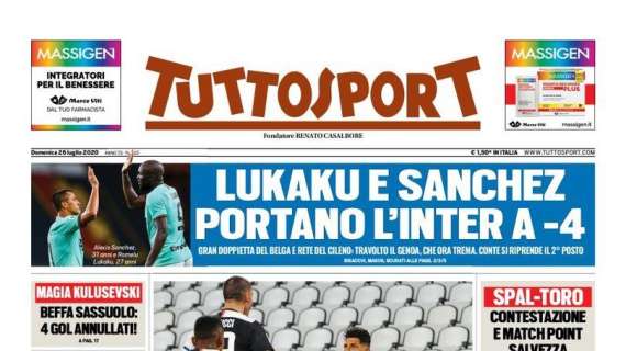 Prima TS - Lukaku e Sanchez portano l’Inter a -4