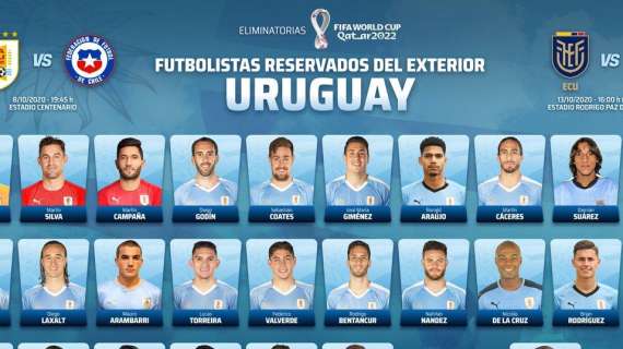 InterNazionali - Uruguay, i convocati di Tabarez per le qualificazioni Mondiali: Godin c'è, Vecino out