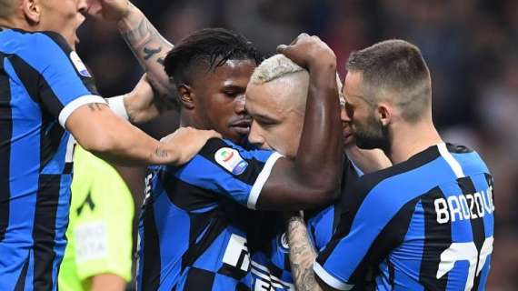 Da Vecino a Nainggolan, l'Inter celebra il minuto 81