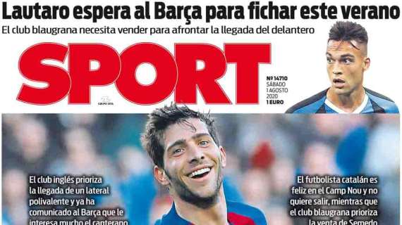 Prima pagina Sport - Lautaro aspetta il Barcellona, che deve prima vendere