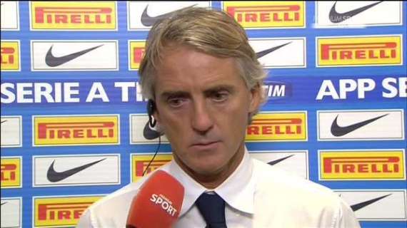 Mancini: "Ci piace soffrire fino alla fine. Icardi fuori con la Roma. Per Miranda..."