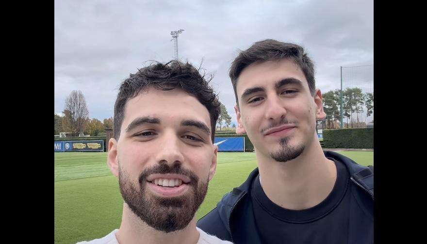 Inter, i campioni dell'Italvolley Michieletto e Lavia ospiti speciali alla Pinetina: "Un onore essere qui, è bellissimo"