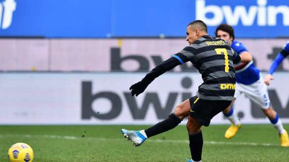 Sampdoria-Inter - Perisic ed Eriksen non rispondono a Conte, Sanchez paga il rigore fallito