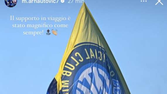 Da Arnautovic ringraziamento ai tifosi nerazzurri a Venezia: "Supporto magnifico"