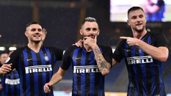 Icardi (x2) e Brozovic stendono la Lazio: 3-0 all'Olimpico e 2° posto