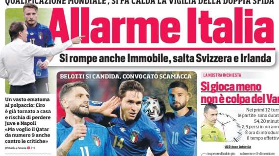 Prima CdS - Allarme Italia: si rompe anche Immobile