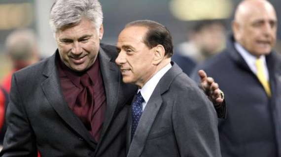 Berlusconi: "Ancelotti, sarà Milan se il Real lo libera"