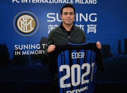 Eder: "Felice e orgoglioso di aver prolungato il mio contratto con l'Inter"