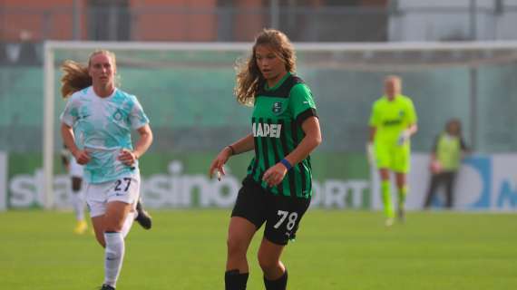 Sassuolo Women, Sciabica racconta l'esordio contro l'Inter: "Emozionata e a mio agio"