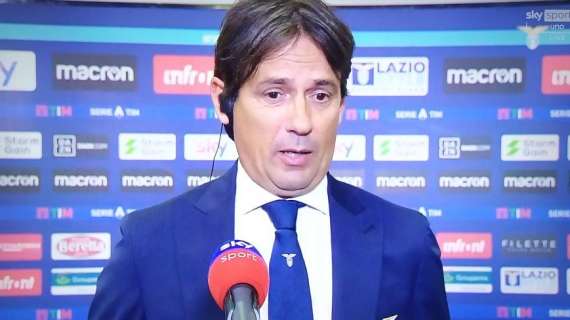 Lazio, Inzaghi a Sky: "L'Inter con Kolarov e D'Ambrosio in panchina, noi in emergenza"